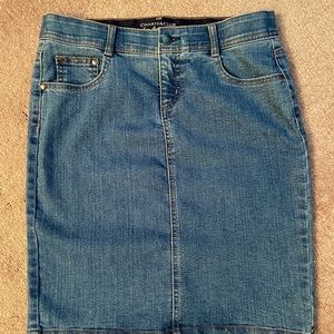 Charter Club petite denim skirt